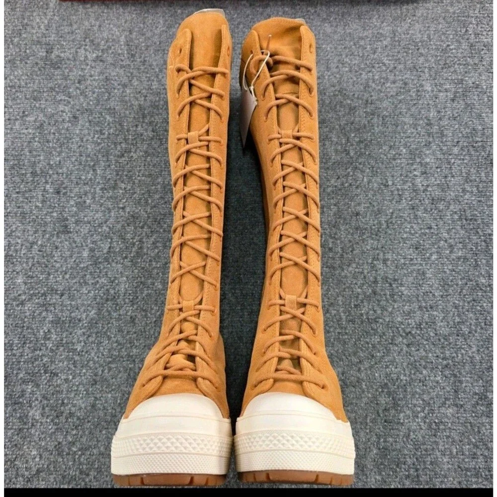 New CONVERSE Chuck 70 De Luxe Heel XX Platform High Western Women’s Sz 8 A15660C - Picture 3 of 14